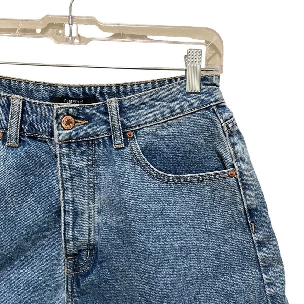Forever 21 Cuffed Button Fly Denim Shorts Size 29 - Picture 4 of 9